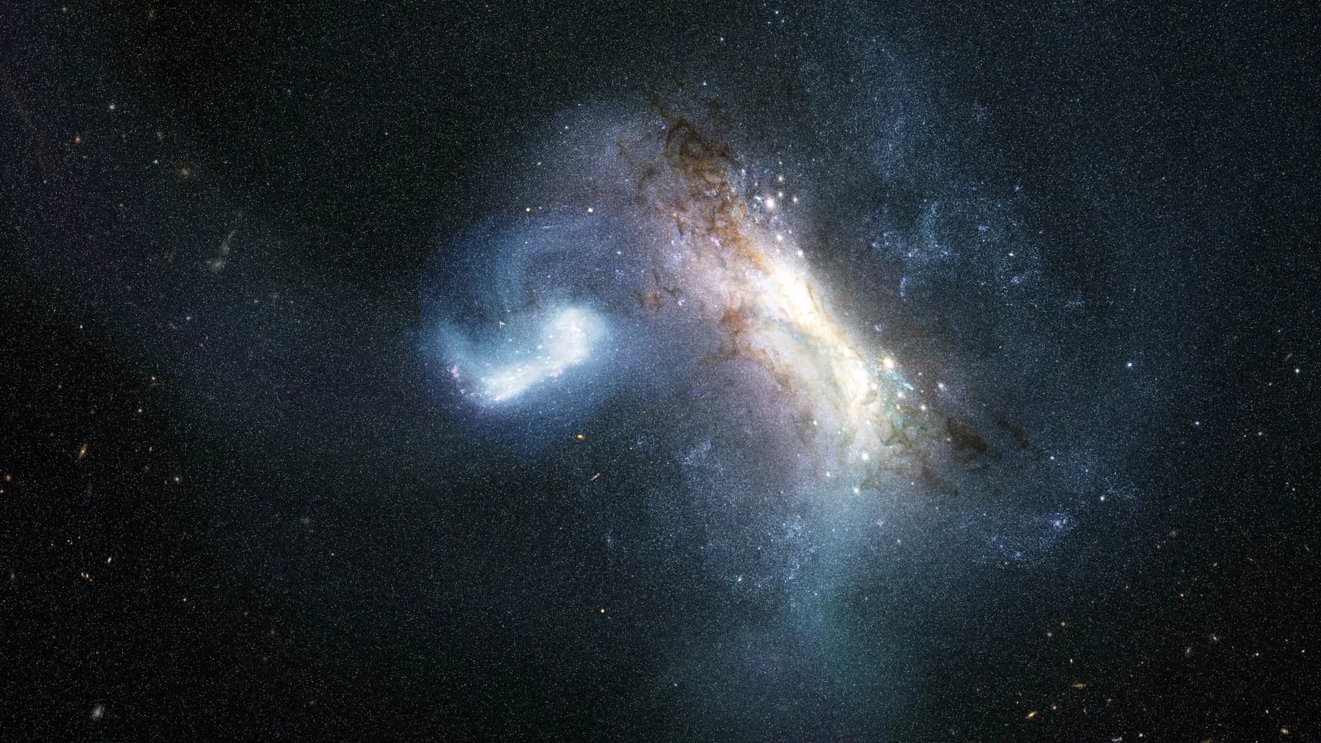 The Milky Way's center holds the ruins of another ancient galaxy