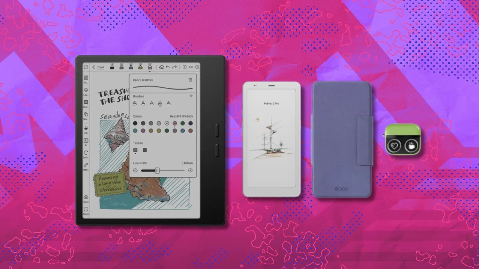 A Boox e-ink tablet, cover, and remote page turner can be all yours for $300.