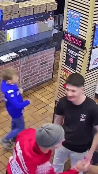 This kid walked into a German pizzeria, stopped the timer at a perfect 10.00 seconds on his first attempt, and won free pizza