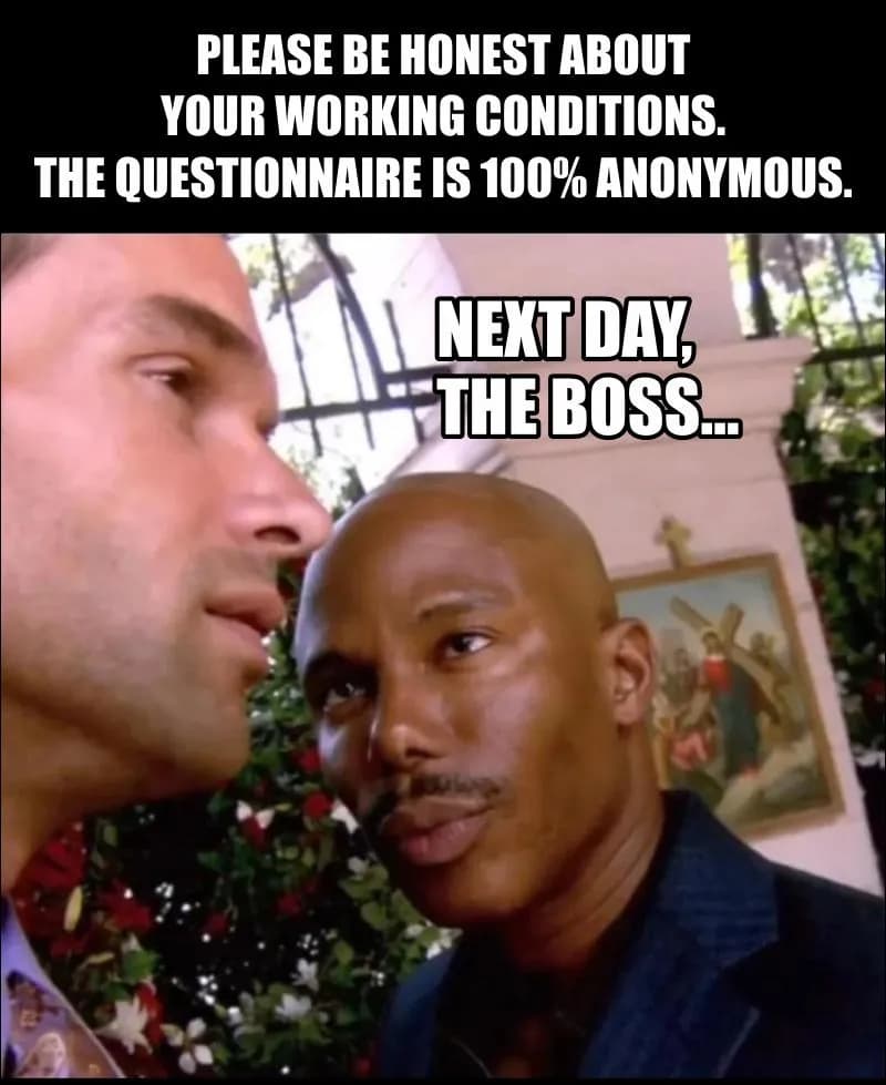 The questionnaire is 100% anonymous