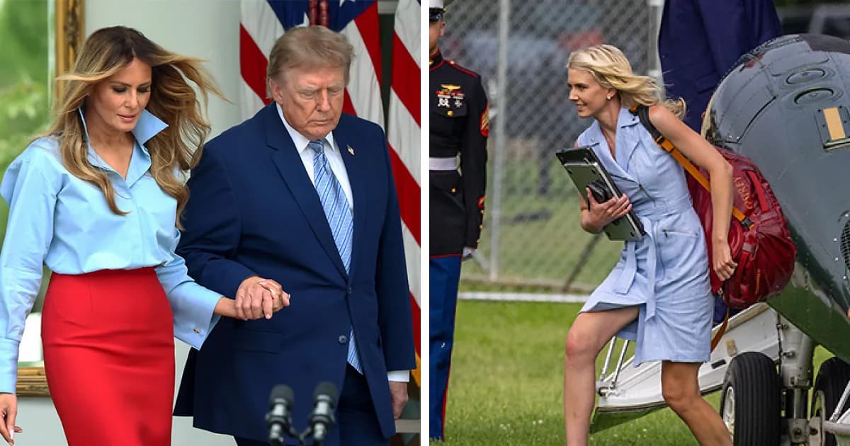 Melania Trumpās Gesture With Donald Sparks Frenzy As She Reappears After Weeks Amid Presidentās Aide Scandal