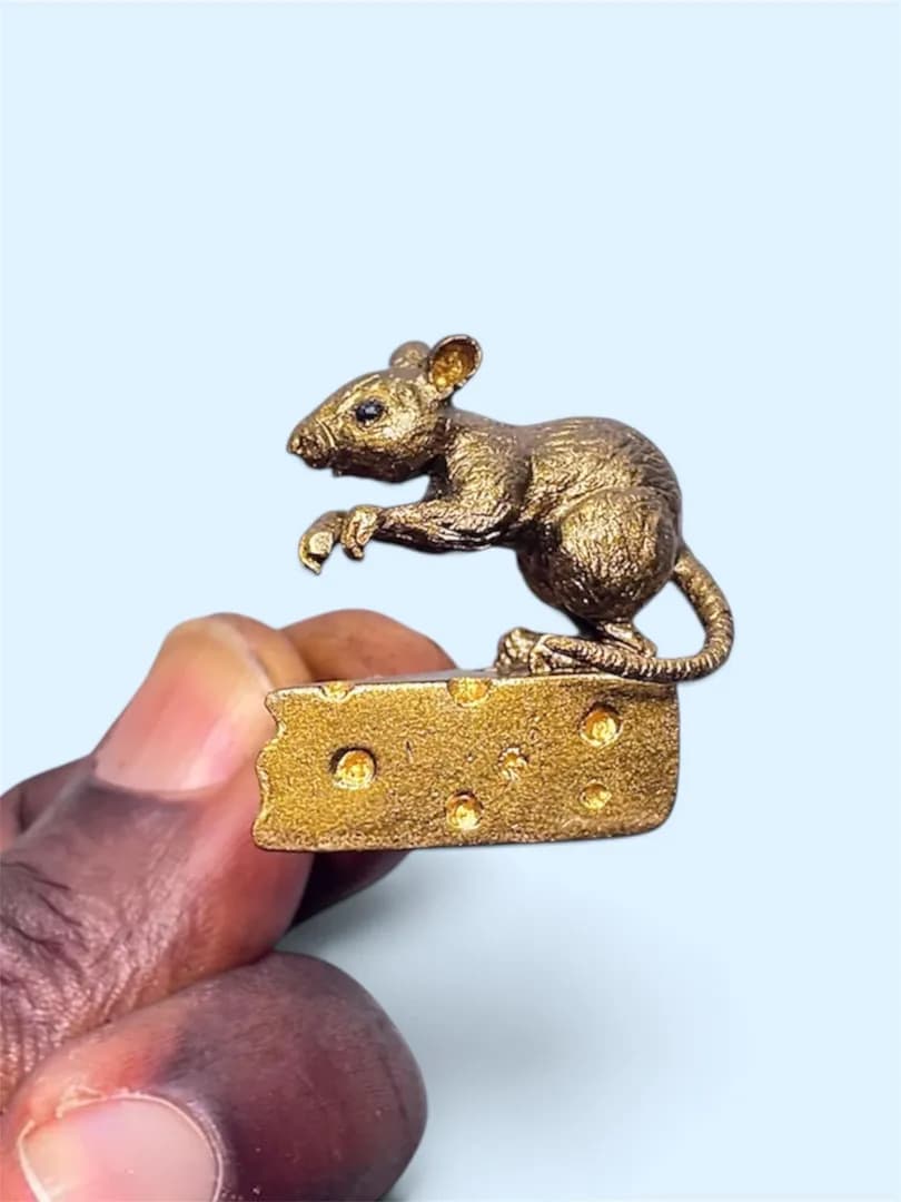 Hand carved from mahogany wood