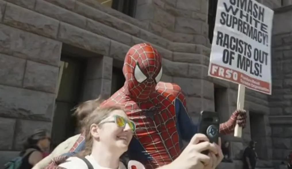 Spider-Man Punches Racists At Minneapolis Protest And Gets Arrested - Kotaku