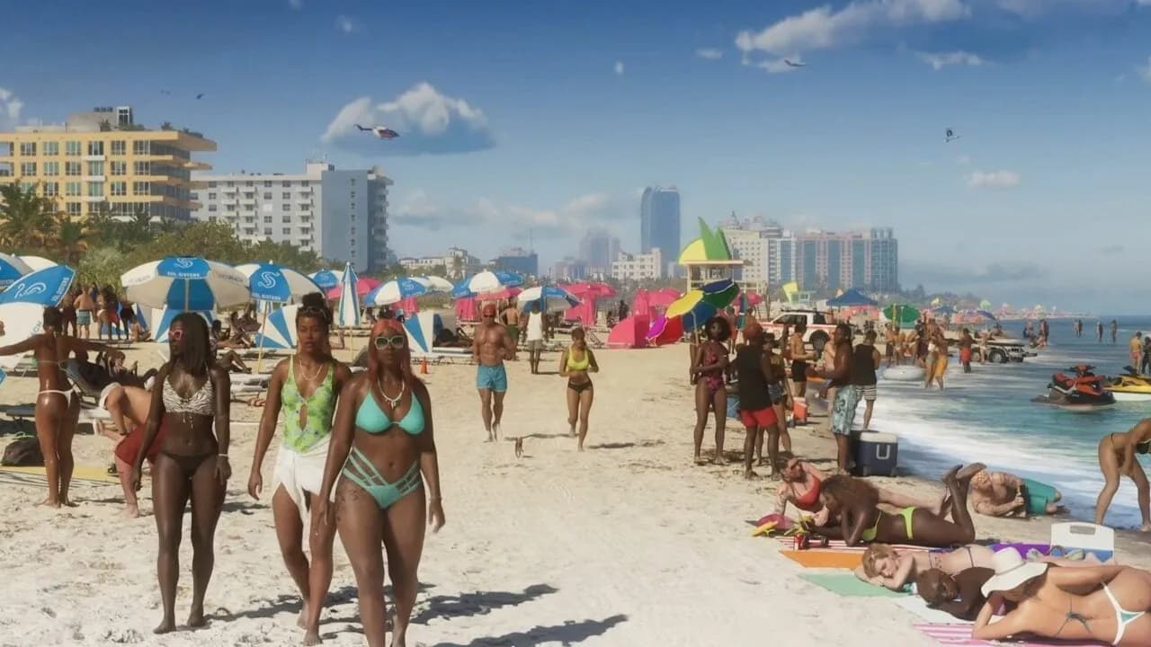 GTA 6 Beach Leak Has Fans Going Wild Over Crowd Density: 'Best Leak I've Ever Seen!'
