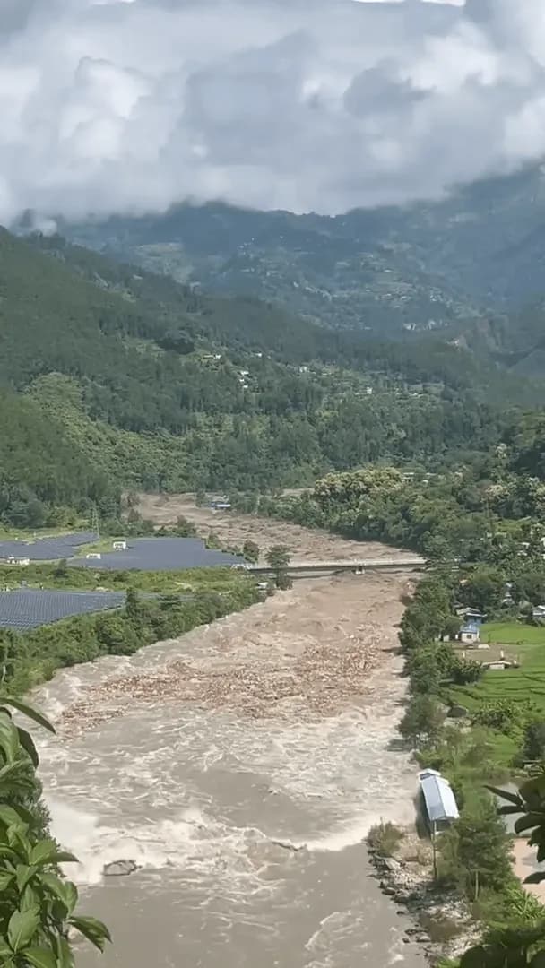 Terrifying floods ... Another perspective. Praying for the Nepalis to have strength to go through this.
