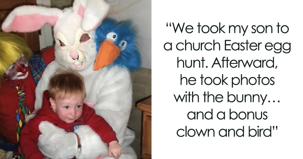 Unforgettable Shots Of Kids Meeting Some Truly Terrifying Character Mascots