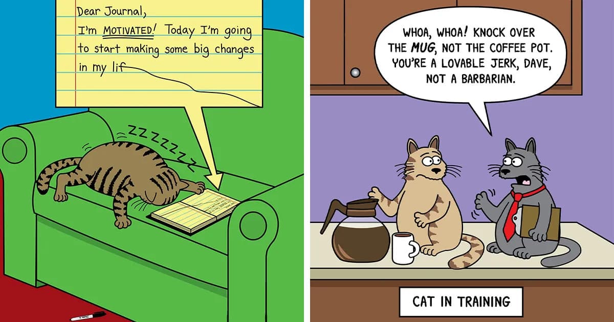 Scott Metzger Turns The Weird Logic Of Cats And Dogs Into 62 New Relatable Comics