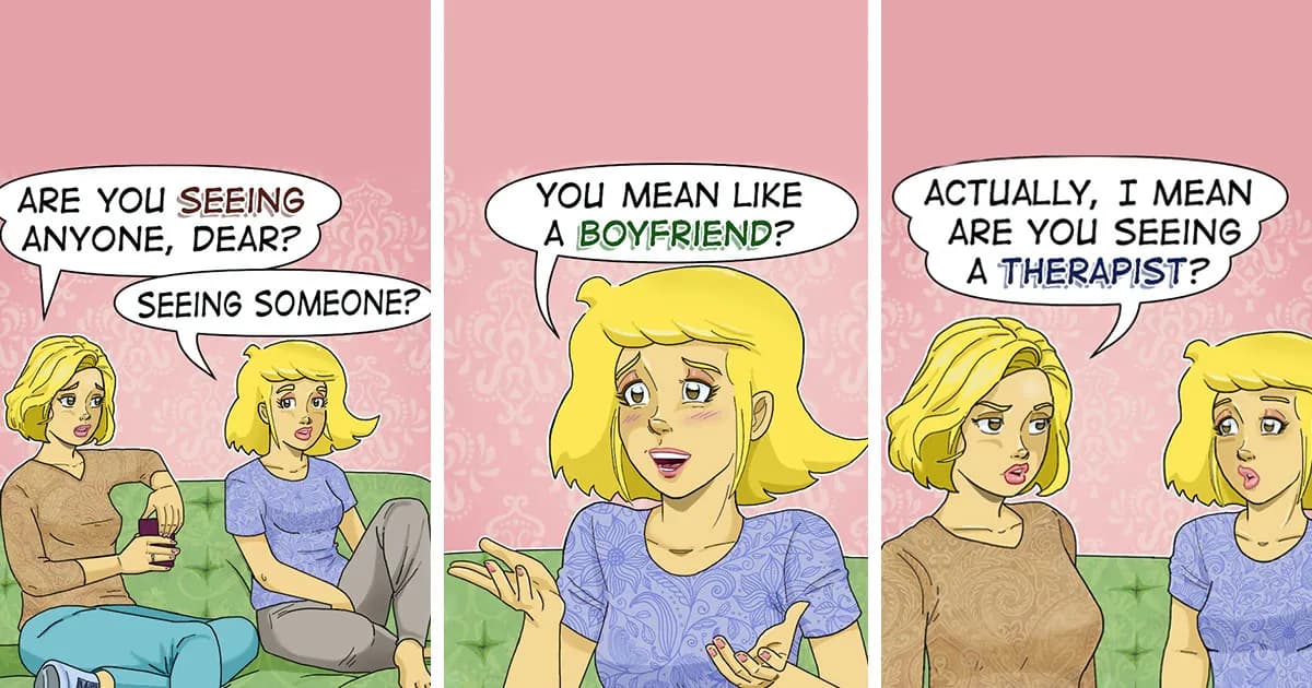 Artist Made 29 Hilarious Comics About Life, Love, And Saying The Wrong Thing (New Pics)