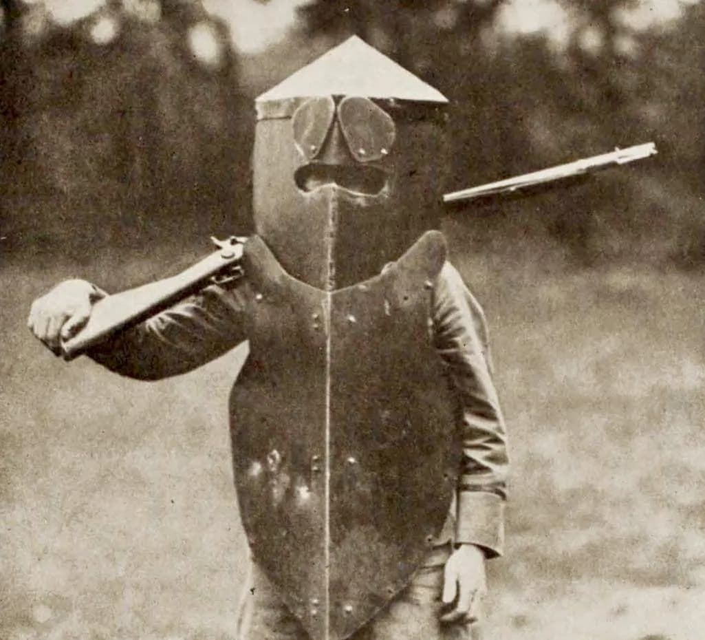 The Brewster Body Shield was 40 pounds of experimental WWI armor that could withstand Lewis machinegun bullets at 2,700 ft/s