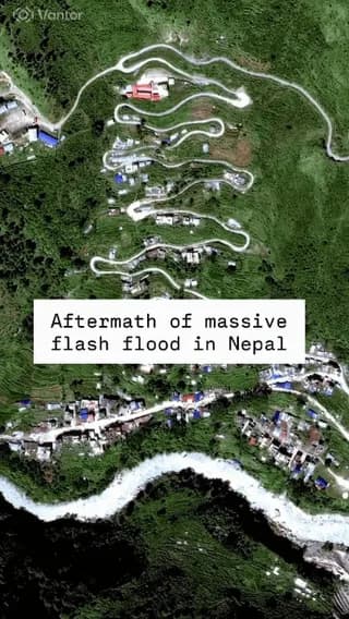 The places look like this after the flood