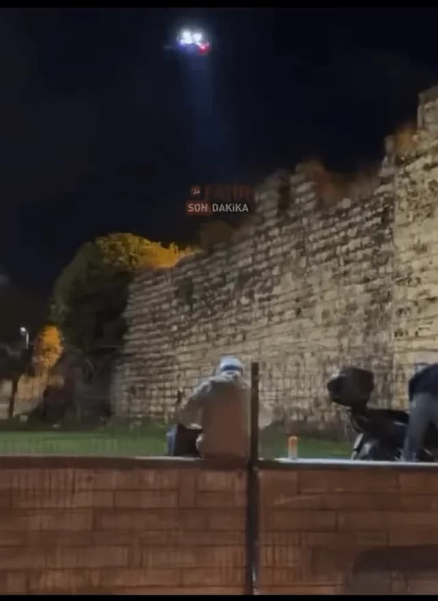 In Istanbul, Turkey, police have begun using drones to broadcast announcements to people consuming alcohol on the street. "This is a police drone. Consuming alcohol in this area is prohibited. Leave t