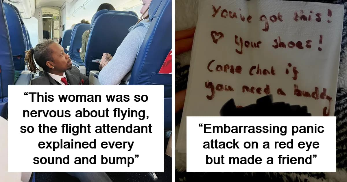Heartwarming Pictures Of People Overcoming Flight Anxiety
