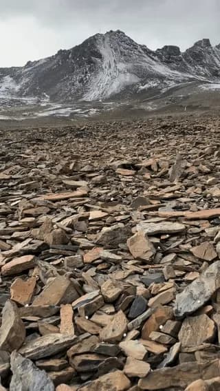 Hail on rock asmr