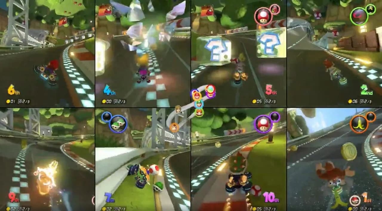 Surprise Switch 2 Upgrade Brings Wild 8-Player Split-Screen Mode To Mario Kart 8 Deluxe For Free - Kotaku