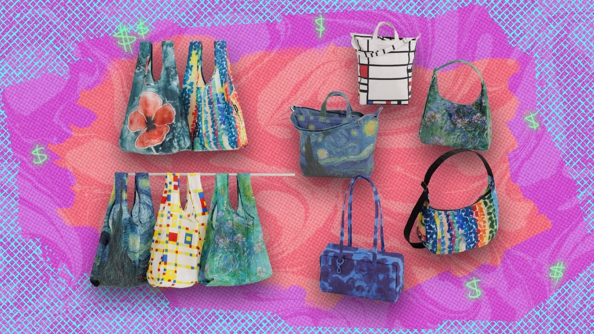 MoMA x Baggu collaboration: Shop Van Gogh, Monet, Mondrian bags, and more