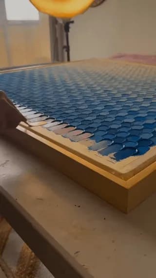 Textured art on canvas
