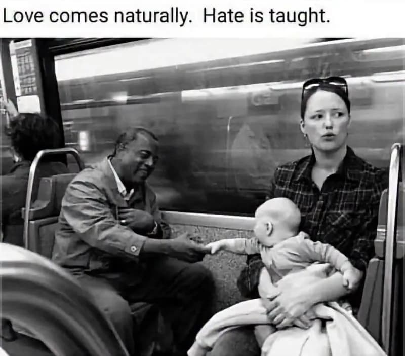 No one is born racist