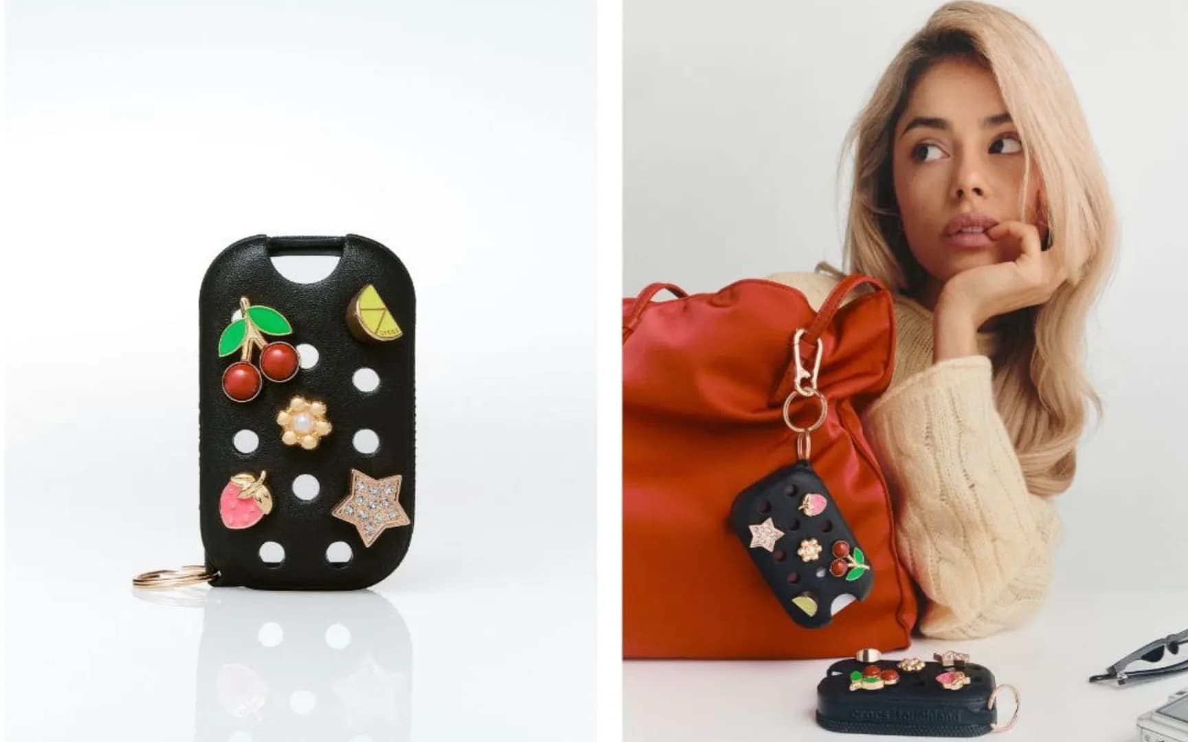 Crocs x Touchland Hand Sanitizer Case: Jet Black Jibbitz edition