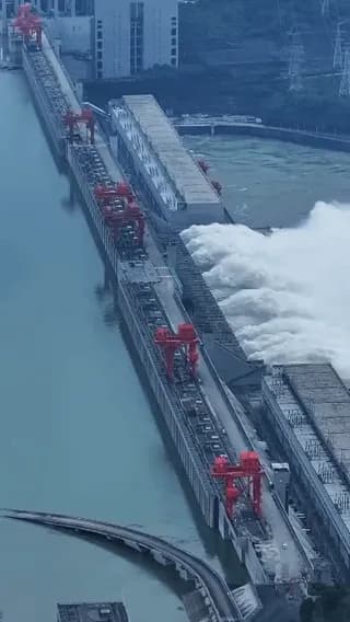 Three gorges dam in china , so massive that it slowed down the earth rotation , increasing the day length by 0.06 microseconds when filled completely