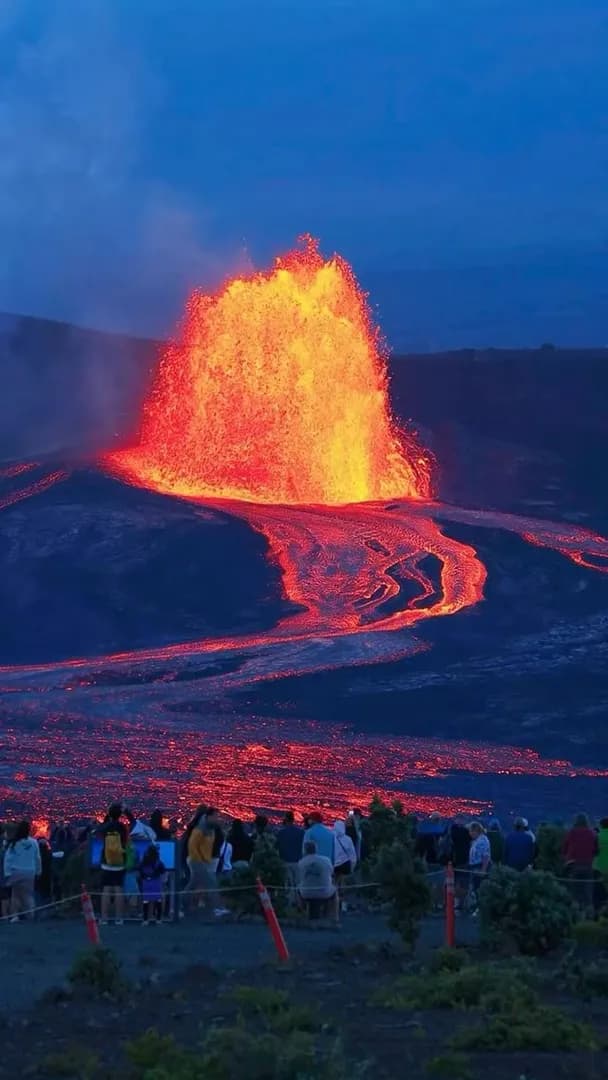 Kilauea Volcano in Hawaii Volcanoes National Park. Big Island, Hawaii. Captured on 8/12/2026.