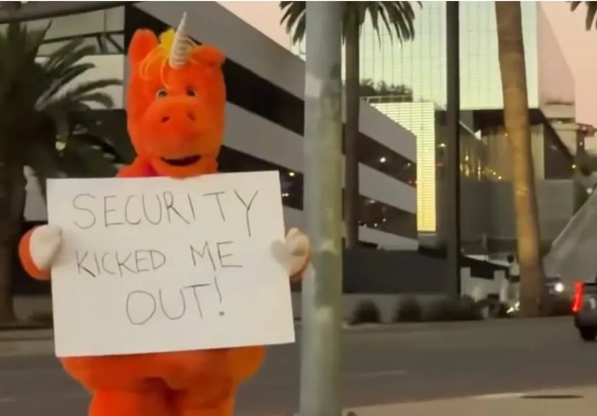 Buddy The Unicorn Kicked Out Of Halloween Horror Nights
