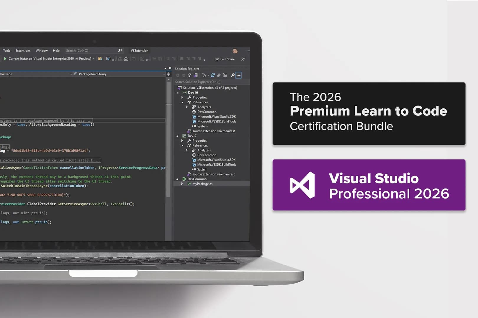 Get Microsoft Visual Studio 2026 and 15 coding courses for $60