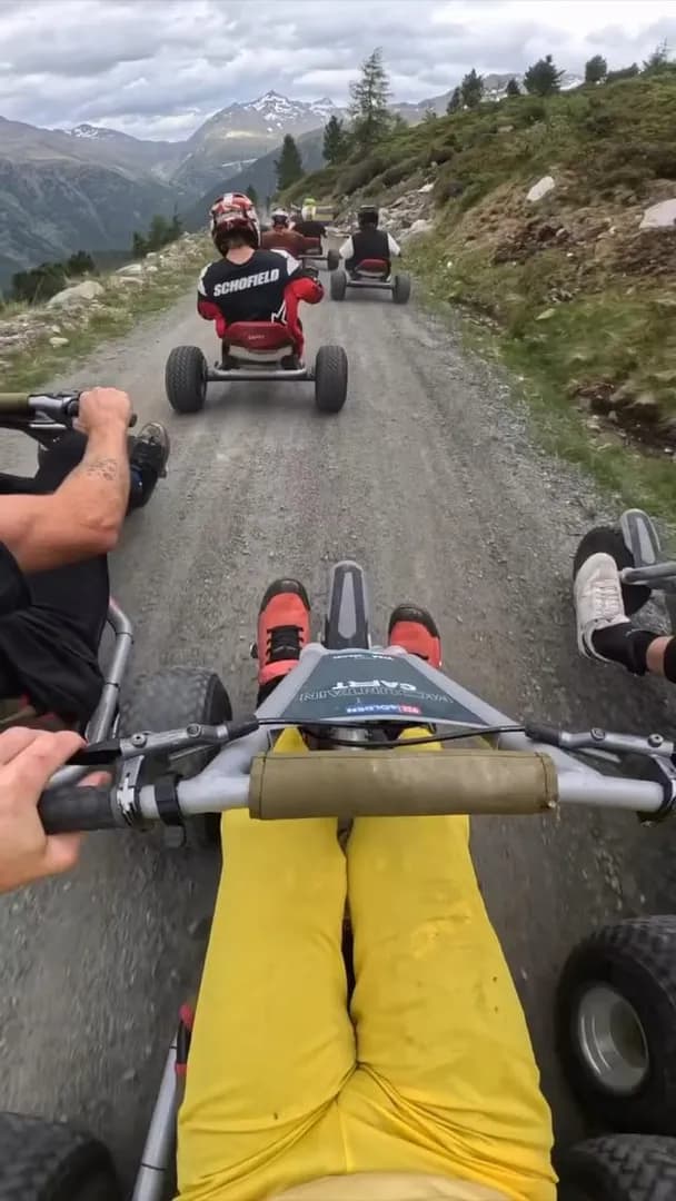 Mountain Carting in Sölden, Austria.