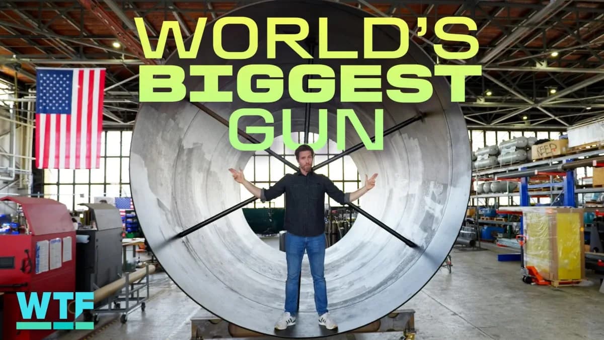 World's largest gun could launch satellites into space