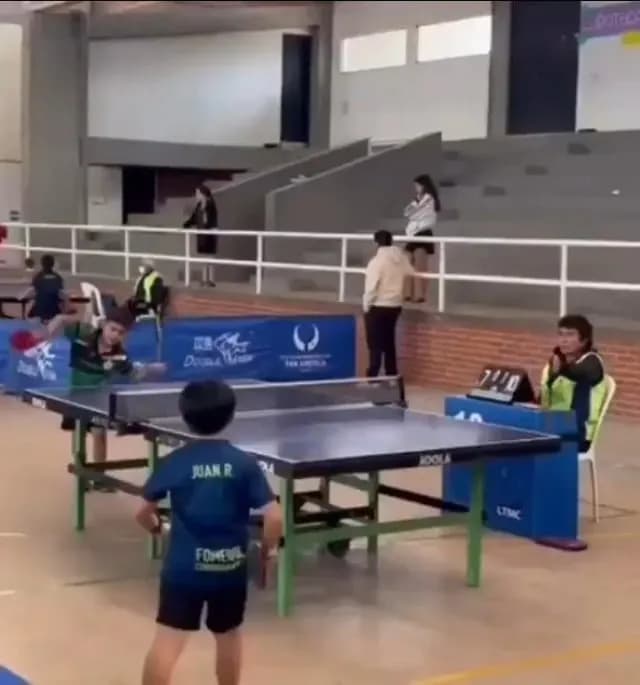 Excellent table tennis skills