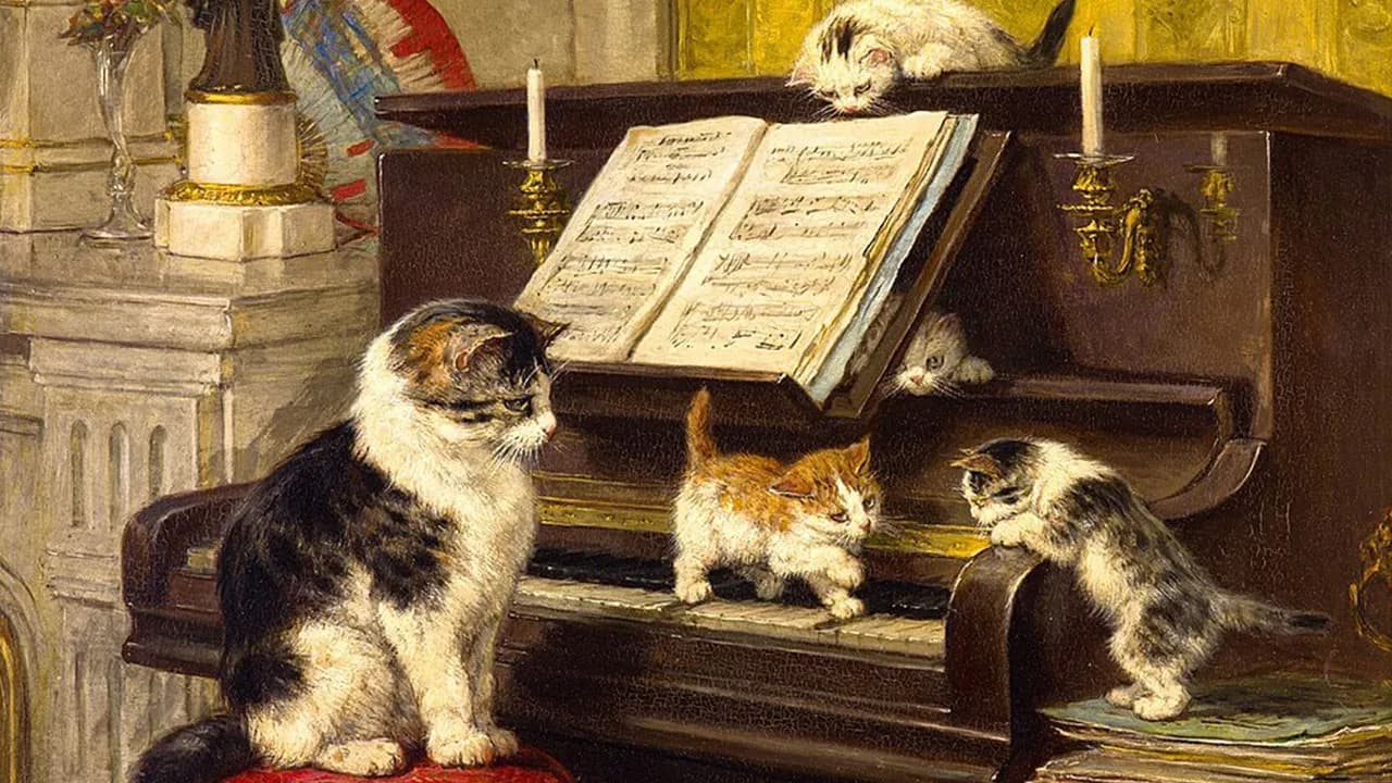 This Artist’s 40 Cat Paintings From The 19th Century Equivalent Of A Gallery Full Of Cat Photos