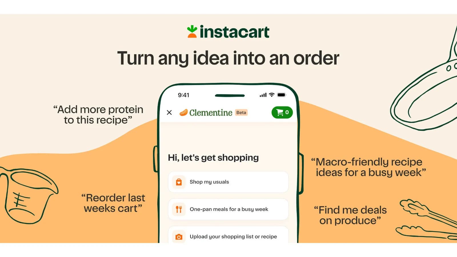 Instacart now has its own AI assistant called Clementine - Engadget
