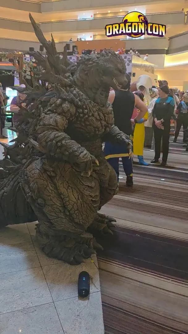 A fan-made Godzilla suit based on the design from Godzilla Minus One.