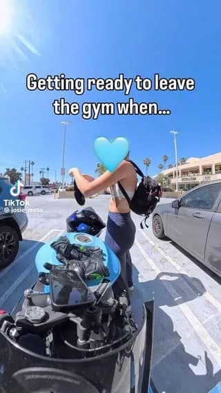 wholesome interaction with biker girl and woman who compliments her