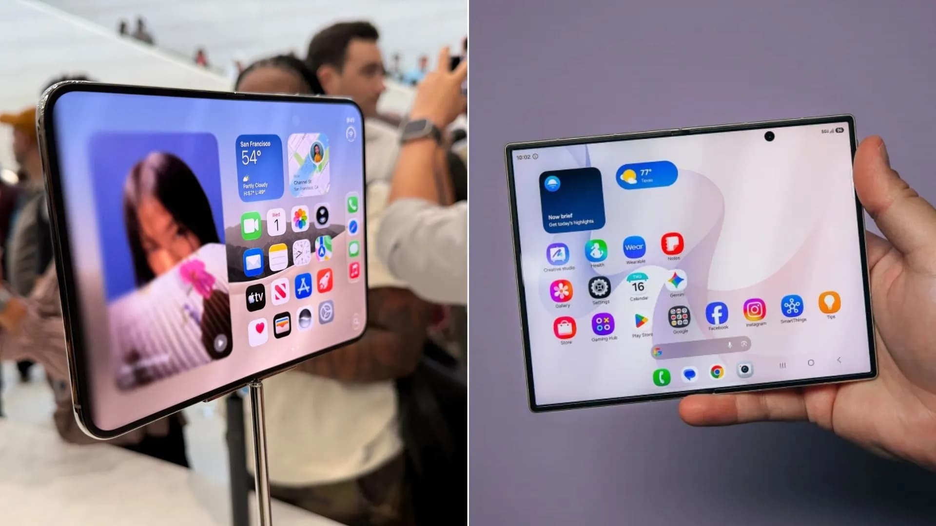 Comparing the folding iPhone Duo to the Galaxy Z Fold 8