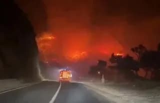 This looks like a scene from a disaster movie, but this was actually happening in Croatia.