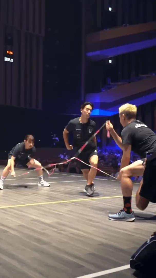 The stamina and focus of Team Japan during the world jump rope championships