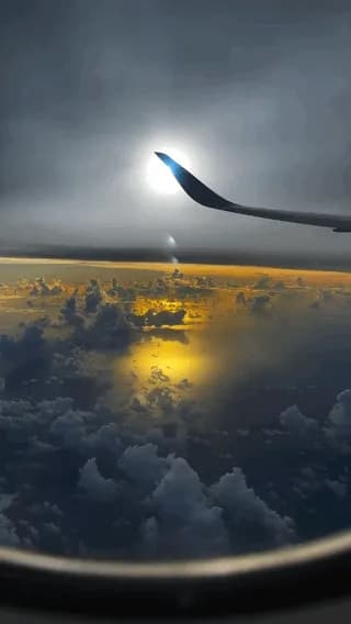Somewhere over the Pacific