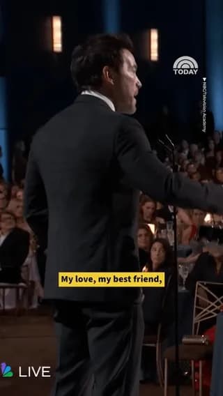 Tom Pelphrey gives the sweetest shoutout to his pregnant wife Kaley Cuoco, in his Emmy acceptance speech 🥹