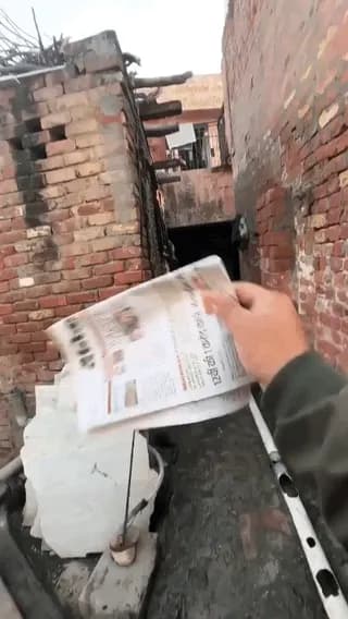 Paperboy passing the papers and showing off his skills
