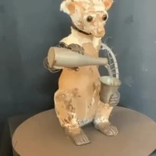 The Antique Clockwork Drinking Bear Automaton is a famous luxury creation from the Victorian era 1890.