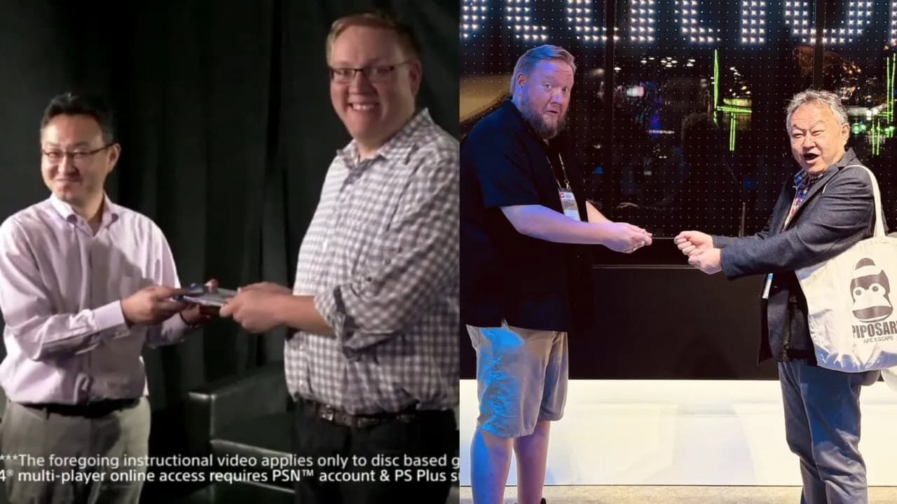 PlayStation Legends Recreate Iconic PS4 Game-Sharing Meme But This Time There's No Disc - Kotaku