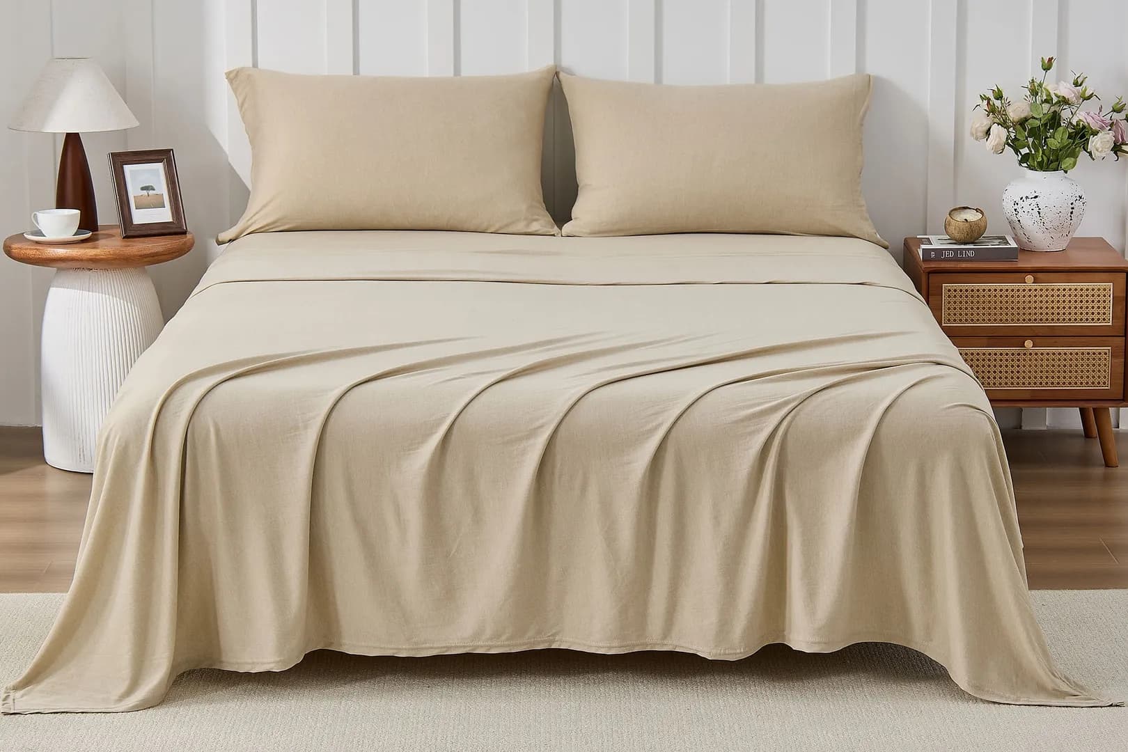 This Kathy Ireland sheet set feels like your favorite T-shirt, and it’s $40